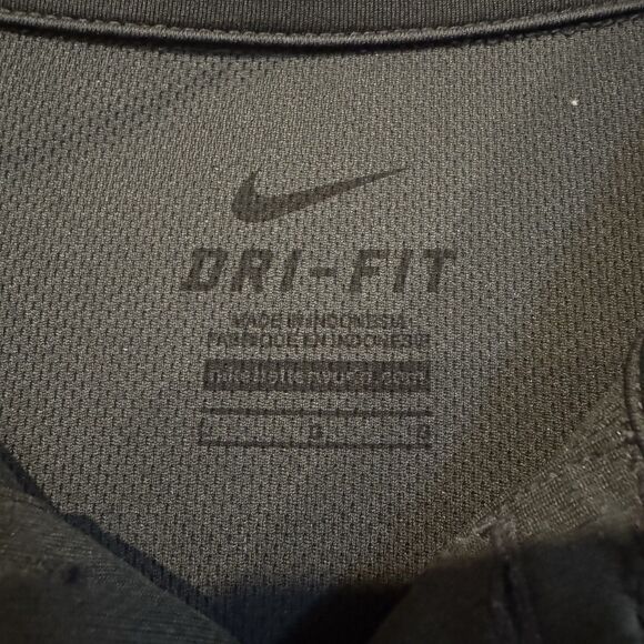 Nike Dri Fit Big XII Polo Shirt Large Grey Short Sleeve Golf Sports Embroidered - Picture 3 of 6